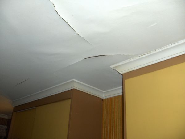 Ceiling after water leak