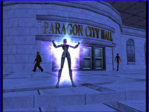 Screenshot City of Heroes, approx. 2004