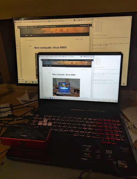 Picture of laptop with browser
