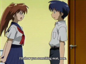 Screenshot anime Narue no Sekai