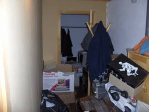 Cluttered room