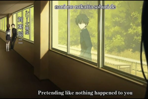Screenshot anime Hyouka (OP 2)