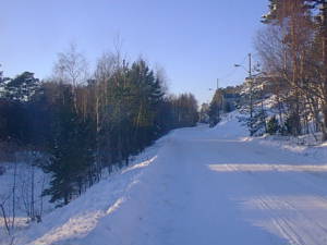 Snowy road
