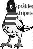 Striped chicken logo