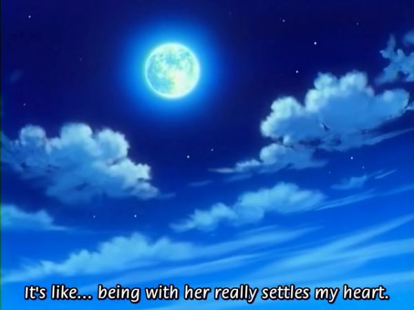 Moon, screenshot from anime Suzuka