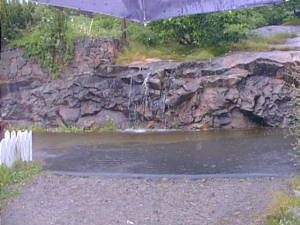 Flooded road