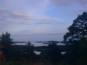 Landscape after sunset