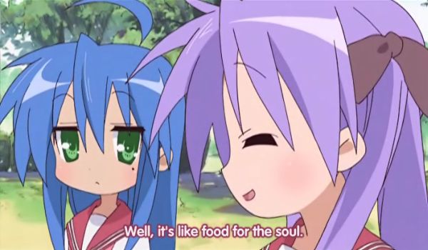 Screenshot anime Lucky Star