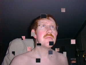 Slightly fragmented portrait