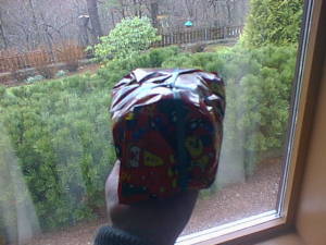 Small gift wrapped package
