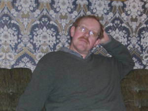 Middle aged man with glasses