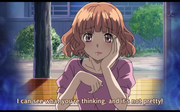 Screenshot anime Kawaisou, featuring Sayaka