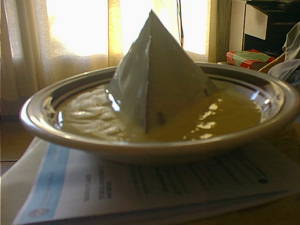 Chocolate pudding pyramid