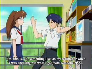 Screenshot anime Narue no Sekai