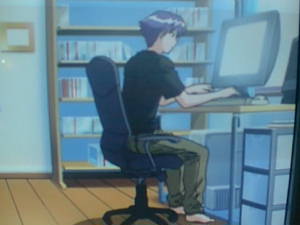 Screenshot anime Onegai Twins
