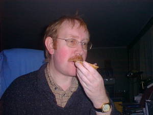 Eating in front of the computer