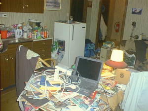 My cluttered apartment