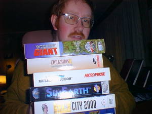 Stack of computer games