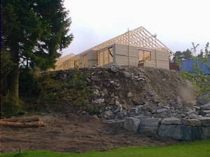 Half built house